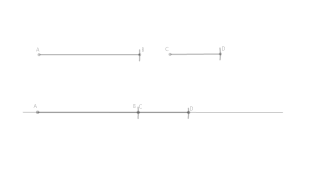 Sumar segmentos en una recta