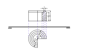 Dudas 1 Pieza de revolución con cortes en diédrico