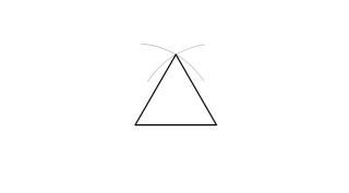 Triangle regular en base al costat