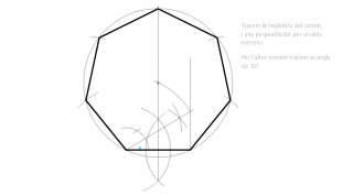 Heptàgon regular en base al costat