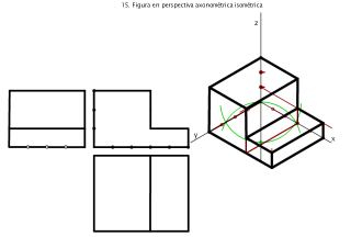 15. Figura axonométrica isométrica