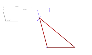 Ejercicio 4 - Construir un triángulo conocido un lado c, un ángulo adyacente A y el lado opuesto a
