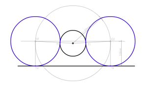 11. Circumferències tangents exteriors a recta i circumferència.