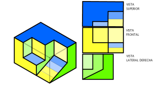 Sólido Isométrico con vistas