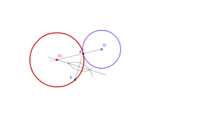 Circunferencia tangente a la dada y que pase por los puntos A y B