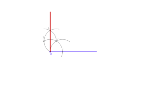 perpendicular por el extremo de un semirrecta