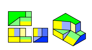 Volumen con dos vistas