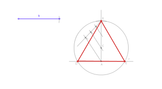 Triángulo equilátero conocida la altura