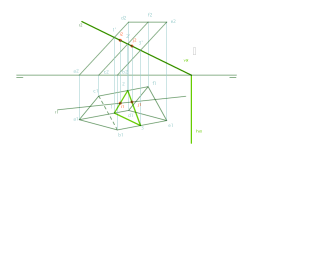 Puntos de intersección de una recta con un prisma
