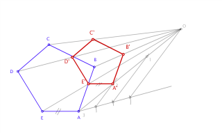 Construir la figura semejante al polígono dado